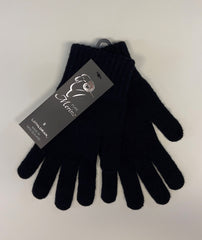 Pure Merino Black Gloves